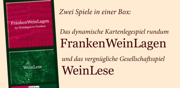 FrankenWeinLagen und WeinLese – Zwei Spiele in einer Box.